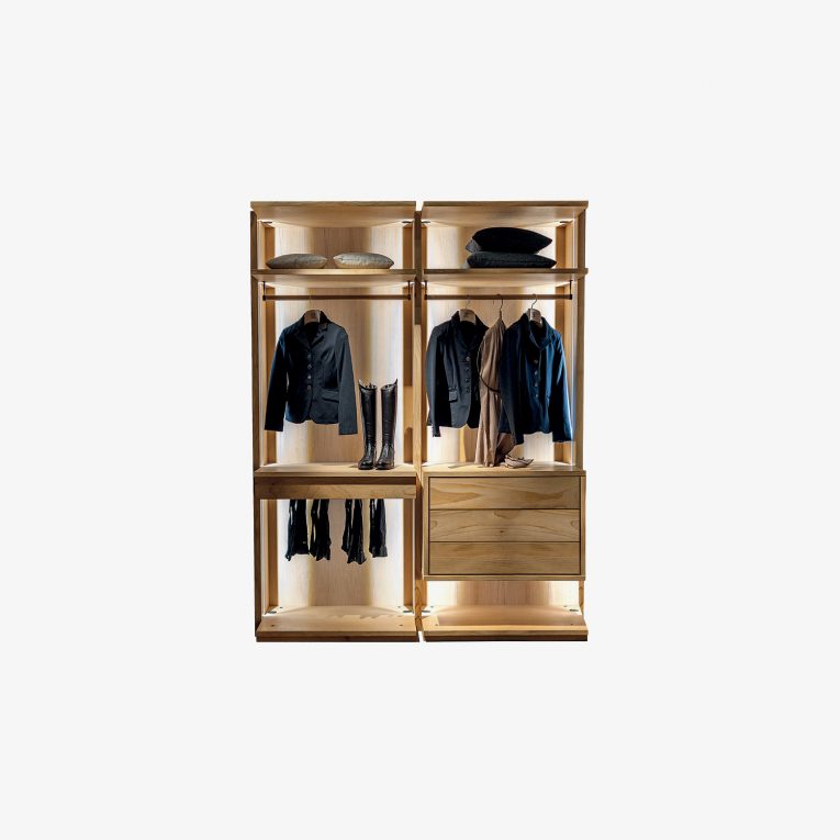 Solid wood and blockboard walk-in closet AVANT OPEN | Walk-in closet