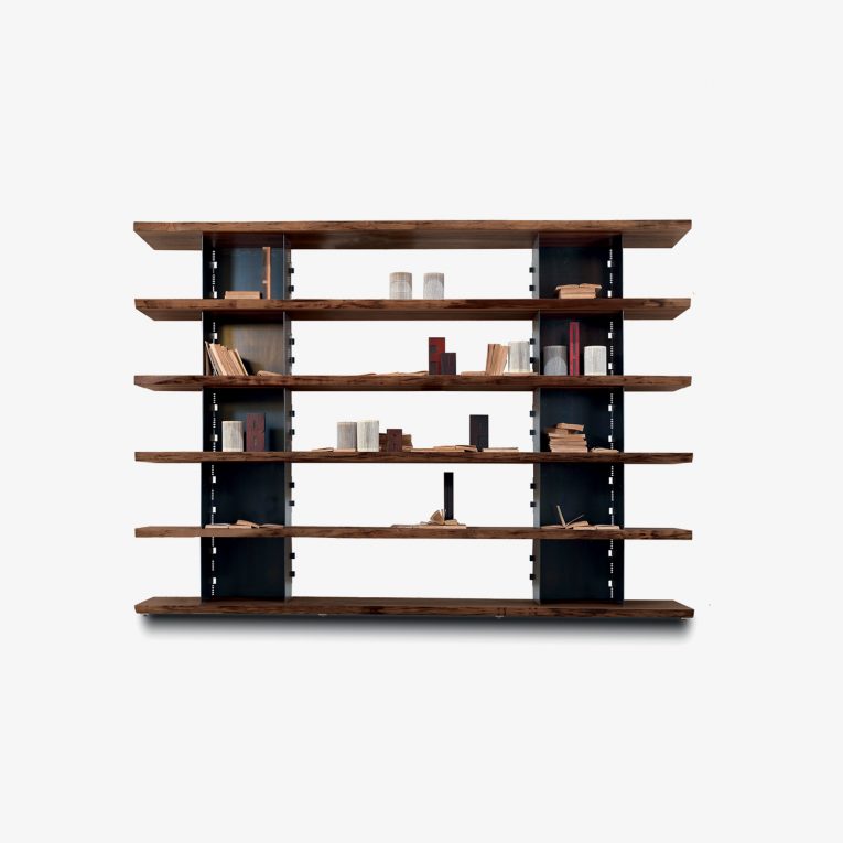 Modern bookcase BRIE | Solid wood bookcase