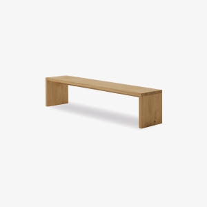 Natura 2 bench in solid wood